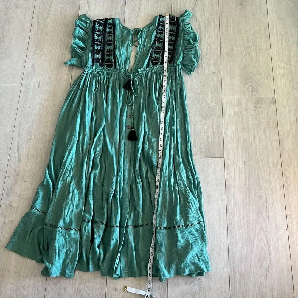 Free People Will Wait for You Embroidered Dress size xs